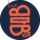 logo orange et bleu les bibi's burger lyon
